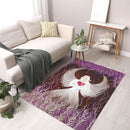 Sonja Ariel von Staden Kunstdruck Teppich / 140x90 cm Engelbild: Silberner Liebesengel - Kunstdruck