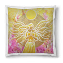 Sonja Ariel von Staden Kunstdruck Kissen / 40x40 cm Engelbild: SonnenEngel - Kunstdruck