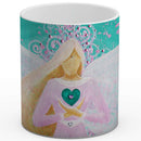 Sonja Ariel von Staden Kunstdruck Tasse / 325 ml Engelbild: Zarter LiebesEngel  - Kunstdruck