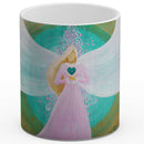 Sonja Ariel von Staden Kunstdruck Tasse / 325 ml (Variation 1) Engelbild: Zarter LiebesEngel  - Kunstdruck