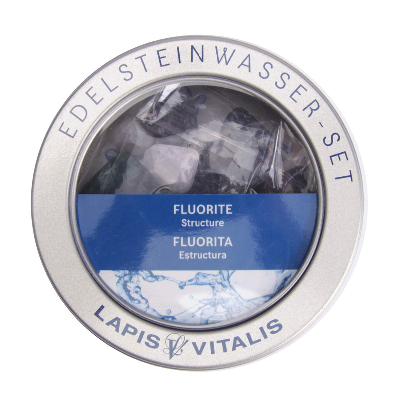 aqasha® Edelstein Fluorit - Wasserstein - Geschenkdose (100 g)