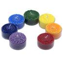 aqasha® Kerze Geschenkset 7 Stück Chakra Duftteelichter 4 x 2 cm