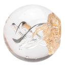 aqasha® Glaskugel - Aufwärts-Spirale mir Goldenergie