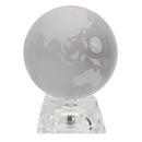 aqasha® Deko Glaskugel Globus erleuchtet