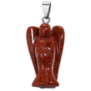 aqasha® Anhänger Goldfluss - Halskette - Engel (3,6x2,2 cm)