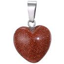 aqasha® Anhänger Goldfluss - Halskette - Herzform (1,6x1,6 cm)