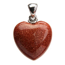 aqasha® Anhänger Goldfluss - Halskette - Herzform (2x2 cm)