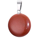 aqasha® Anhänger Goldfluss - Halskette - Scheibe (2,1x2,1 cm)