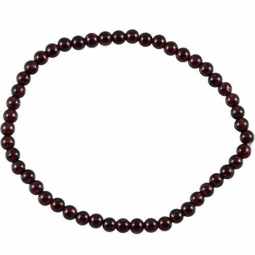 aqasha® Armband Granat - Armband - Kugeln (0,4 cm)