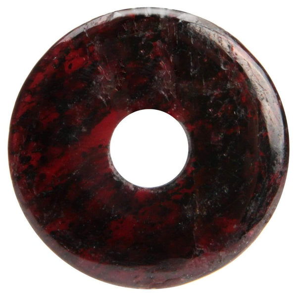 aqasha® Anhänger Granat - Donut für Halskette (3x3 cm)