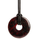 aqasha® Anhänger Granat - Donut für Halskette (3x3 cm)