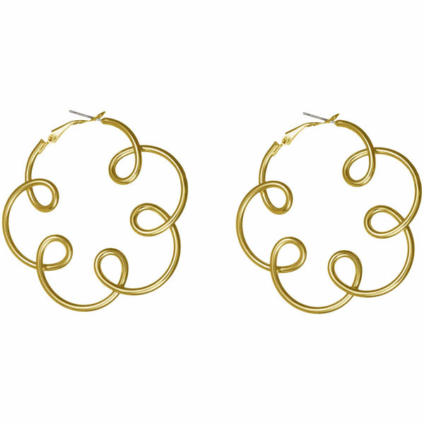 Gabriele Iazzetta Ohrringe Große Energie-Reiki-Spiralen-Ohrringe Gold