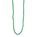 aqasha® Halskette Grüne Smaragd-Nuggets Halskette (42x0,3 cm)