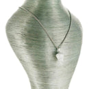 aqasha® Anhänger Halskette mit Anhänger - Magnesit - Kegel - Weiß, Grau (2,6x1,4 cm)