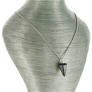 aqasha® Halskette Halskette mit Anhänger - Sandstein - Kegel - Braun (2,6x1,4 cm)