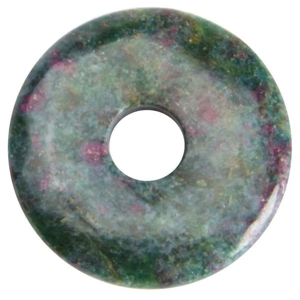 aqasha® Anhänger Heliotrop - Donut für Halskette (3x3 cm)