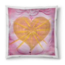 Sonja Ariel von Staden Kunstdruck Kissen / 40x40 cm Herzbild: Engel-Heilerbild - Selbstliebe - Kunstdruck