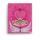 Sonja Ariel von Staden Kunstdruck Leinwand / 40x30 cm Herzbild: Engel Liebeskrone - Kunstdruck