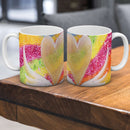 Sonja Ariel von Staden Kunstdruck Tasse / 325 ml Herzbild: Geflügeltes Regenbogen Herz - Kunstdruck