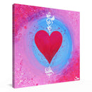 Sonja Ariel von Staden Kunstdruck Leinwand / 20x20 cm Herzbild: Genussvolle Liebe - Kunstdruck