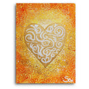 Sonja Ariel von Staden Kunstdruck Leinwand / 40x30 cm Herzbild: HeilerHerz der Freude - Kunstdruck