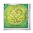 Sonja Ariel von Staden Kunstdruck Kissen / 40x40 cm Herzbild: Heilsame Liebe - Kunstdruck