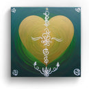 Sonja Ariel von Staden Kunstdruck Leinwand / 20x20 cm Herzbild: Heilsame Liebe - Kunstdruck