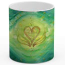 Sonja Ariel von Staden Kunstdruck Tasse / 325 ml Herzbild: Heilsame Liebe - Kunstdruck
