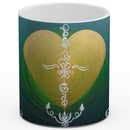 Sonja Ariel von Staden Kunstdruck Tasse / 325 ml (Variation 1) Herzbild: Heilsame Liebe - Kunstdruck