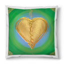 Sonja Ariel von Staden Kunstdruck Kissen / 40x40 cm Herzbild: Heilsames Seelenherz Frieden & Heilung - Kunstdruck