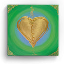 Sonja Ariel von Staden Kunstdruck Leinwand / 20x20 cm Herzbild: Heilsames Seelenherz Frieden & Heilung - Kunstdruck