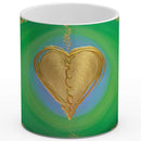 Sonja Ariel von Staden Kunstdruck Tasse / 325 ml Herzbild: Heilsames Seelenherz Frieden & Heilung - Kunstdruck