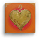 Sonja Ariel von Staden Kunstdruck Leinwand / 20x20 cm Herzbild: Heilsames SeelenHerz Selbstliebe und Selbstvertrauen - Kunstdruck