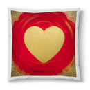 Sonja Ariel von Staden Kunstdruck Kissen / 40x40 cm Herzbild: Herz der Fülle - Kunstdruck