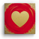 Sonja Ariel von Staden Kunstdruck Leinwand / 80x80 cm Herzbild: Herz der Fülle - Kunstdruck