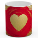 Sonja Ariel von Staden Kunstdruck Tasse / 325 ml Herzbild: Herz der Fülle - Kunstdruck