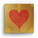 Sonja Ariel von Staden Kunstdruck Leinwand / 60x60 cm Herzbild: Herz der Seelenfülle - Kunstdruck