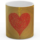 Sonja Ariel von Staden Kunstdruck Tasse / 325 ml (Variation 1) Herzbild: Herz der Seelenfülle - Kunstdruck