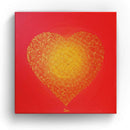 Sonja Ariel von Staden Kunstdruck Leinwand / 20x20 cm Herzbild: Herz der Seelenruhe - Kunstdruck