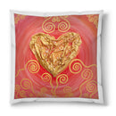 Sonja Ariel von Staden Kunstdruck Kissen / 40x40 cm Herzbild: Herz der Selbstliebe - Kunstdruck