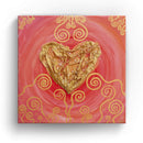 Sonja Ariel von Staden Kunstdruck Leinwand / 20x20 cm Herzbild: Herz der Selbstliebe - Kunstdruck