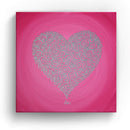 Sonja Ariel von Staden Kunstdruck Leinwand / 60x60 cm Herzbild: Herz des Seelenfriedens - Kunstdruck