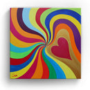 Sonja Ariel von Staden Kunstdruck Leinwand / 20x20 cm Herzbild: Herz-Potential - Kunstdruck