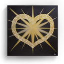 Sonja Ariel von Staden Kunstdruck Leinwand / 20x20 cm Herzbild: Herzenergie Transformation - Kunstdruck