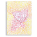 Sonja Ariel von Staden Kunstdruck Leinwand / 40x30 cm Herzbild: Herzschwingung - Kunstdruck