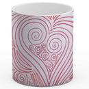 Sonja Ariel von Staden Kunstdruck Tasse / 325 ml Herzbild: Herzschwingung - Kunstdruck