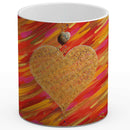Sonja Ariel von Staden Kunstdruck Tasse / 325 ml Herzbild: Kleines Herz der Lebensfreude  - Kunstdruck