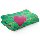 Sonja Ariel von Staden Kunstdruck Decke / 150x100 cm Herzbild: Lebendiges Herz-Chakra - Kunstdruck