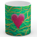 Sonja Ariel von Staden Kunstdruck Tasse / 325 ml Herzbild: Lebendiges Herz-Chakra - Kunstdruck