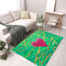 Sonja Ariel von Staden Kunstdruck Teppich / 70x50 cm Herzbild: Lebendiges Herz-Chakra - Kunstdruck